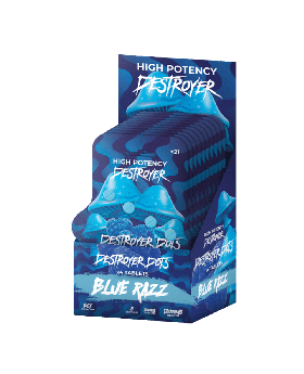 DESTROYER DOTS 3000MG BLUE 10/4P