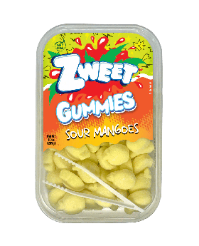 ZWEET GUMMY SOUR MANGOES 10OZ