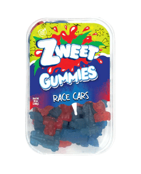 ZWEET GUMMY RACE CARS 10OZ