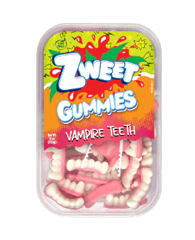 ZWEET GUMMY VAMPIRE TEETH 10OZ
