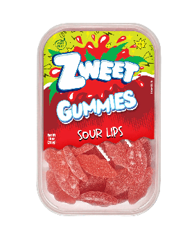 ZWEET GUMMY SOUR LIPS 10OZ