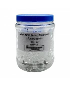 GLASS WP 14M CLR FLAT CBM51 50CT