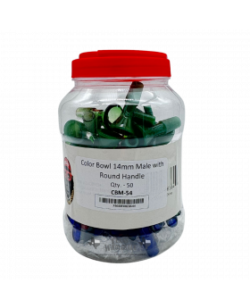 GLASS 14M COLR ROUND CBM54 50CT