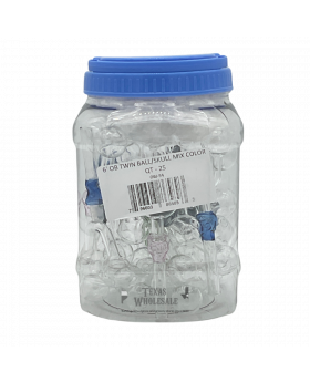 GLASS OB 6IN SKULL OBJ54 25CT