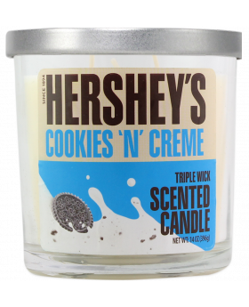 CANDLE 14OZ HERSHEY COOKIE CREAM