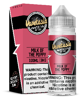 VAPETASIA 100ML MILK POPPY 6MG
