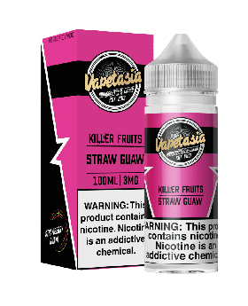 VAPETASIA 100ML STRAW GUAW 6MG