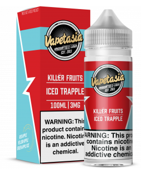 VAPETASIA 100ML ICED TRAPPLE 3MG