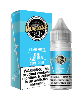 VAPETASIA 30ML ICED BL RAZZ 24MG
