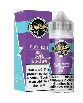 VAPETASIA 100ML ICED GRAPE 6MG
