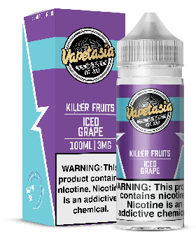 VAPETASIA 100ML ICED GRAPE 3MG