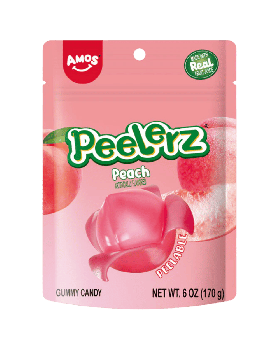 AMOS PEELERZ GUMMY CANDY PEACH