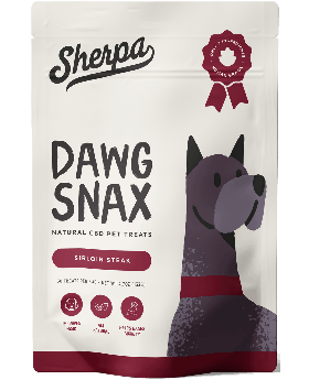 SHERPA CBD DOG SNAK SIRLOIN STEA