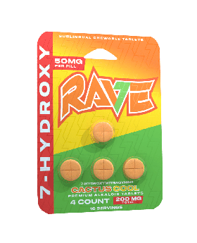 RAVE 7OH 50MG 4PK CACTUS 10CT