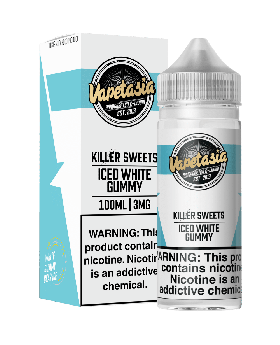 VAPETASIA 100ML ICED WHT GMY 6MG