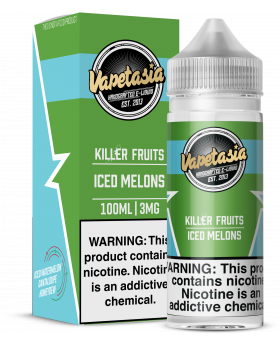 VAPETASIA 100ML ICED MELONS 3MG