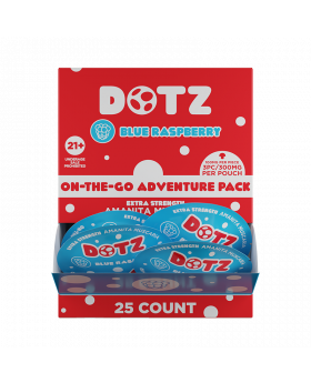 DOTZ GUMMY POUCH BLUE RASP 1CT