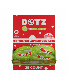 DOTZ GUMMY POUCH GREEN APPLE 1CT