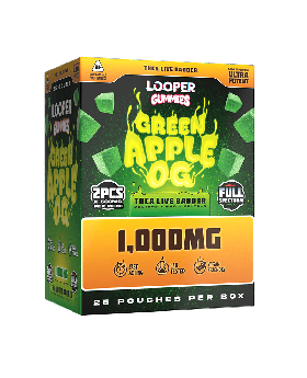 LOOPER GUMMY 2PK GREEN APPLE 25C