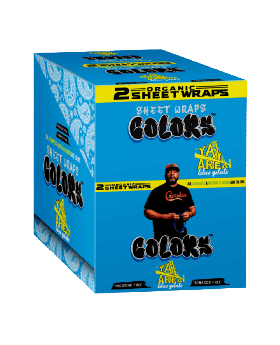 COLORS WRAPS YAY BLUE GEL 25/2PK