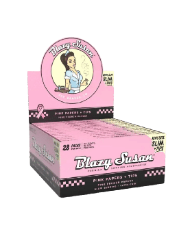 BLAZY SUSAN PINK PAP/TIP KS 28CT