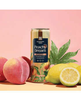 HOMETOWN DRINK 25MG PEACHY 4CT