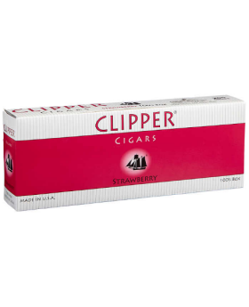 CLIPPER F.CIGAR STRAWBERY 100BOX