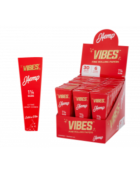 VIBES CONES HEMP 1.25 6PK 30CT