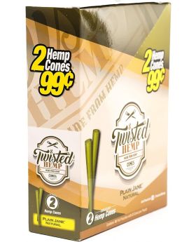 TWISTED CONES 2/99 PLAIN 10/2PK