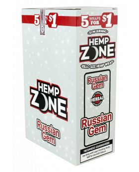 HEMP ZONE WRAPS RUSSIAN 15/5PK