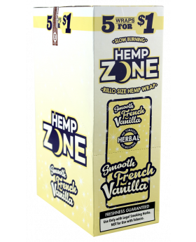 HEMP ZONE FRENCH VANILLA 15/5PK