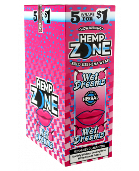 HEMP ZONE WRAPS WET DREAMS 15/5P