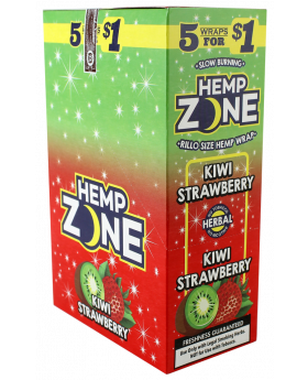HEMP ZONE WRAPS KIWI/STRAW 15/5P