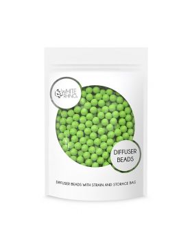 WHITE RHINO BEADS GREEN 1CT