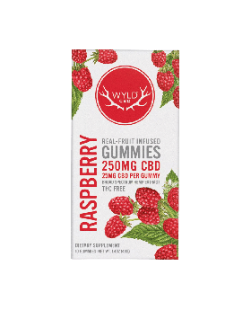 WYLD CBD GUMMY 250MG RASP 1CT