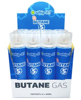 WHIP IT BUTANE 5X 12CT