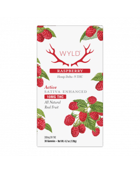 WYLD HEMP GUMMY 300MG RASP 1CT