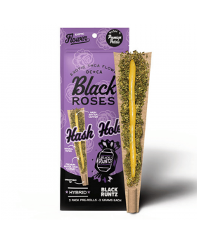 BLACK ROSES HASH ROLL BLACK 10/2