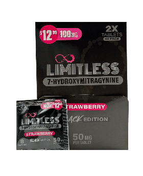 LIMITLESS 7OH 50MG 2PK STRAW 40C