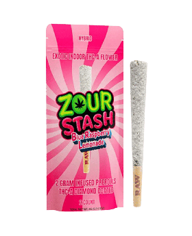 ZOUR STASH ROLLS 2G BLUE 10/2PK
