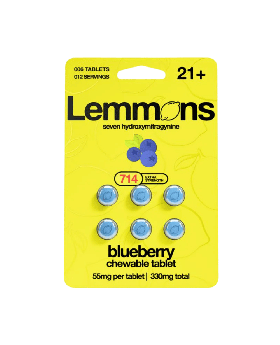 LEMMONS 7OH 55MG 6PK BLUEBERY 6C