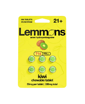 LEMMONS 7OH 55MG 6PK KIWI 6CT