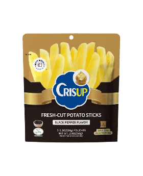 CRISUP POTATO POUCHES BLK PEPPER