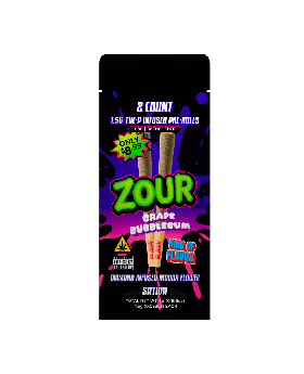 ZOUR STASH BLK ROLLS 1.5G GRP 10