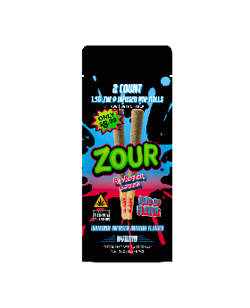 ZOUR STASH BLK ROLLS 1.5G BLU 10