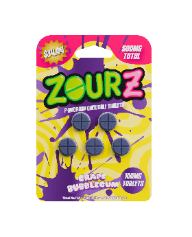 ZOURZ 7OH 100MG 5PK GRAPE B 10CT