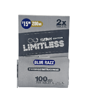 LIMITLESS 7OH 100MG 2PK BLUE 40C