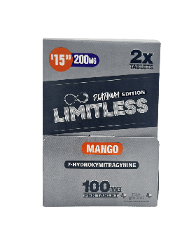 LIMITLESS 7OH 100MG 2PK MANGO 40