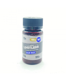LIMITLESS 7OH 100MG 10PK BLU RAZ