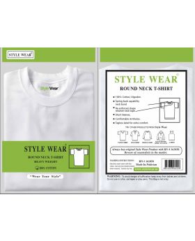 STYLE WEAR R NECK WHITE 5XL 6CT